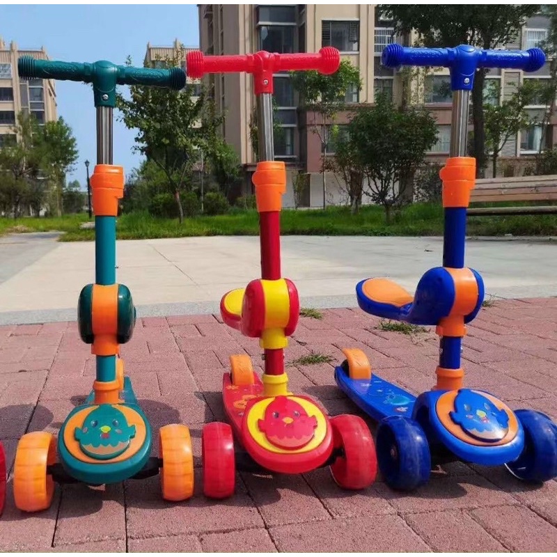 Xe trượt Scooter gà 2 in 1, có nhạc có đèn