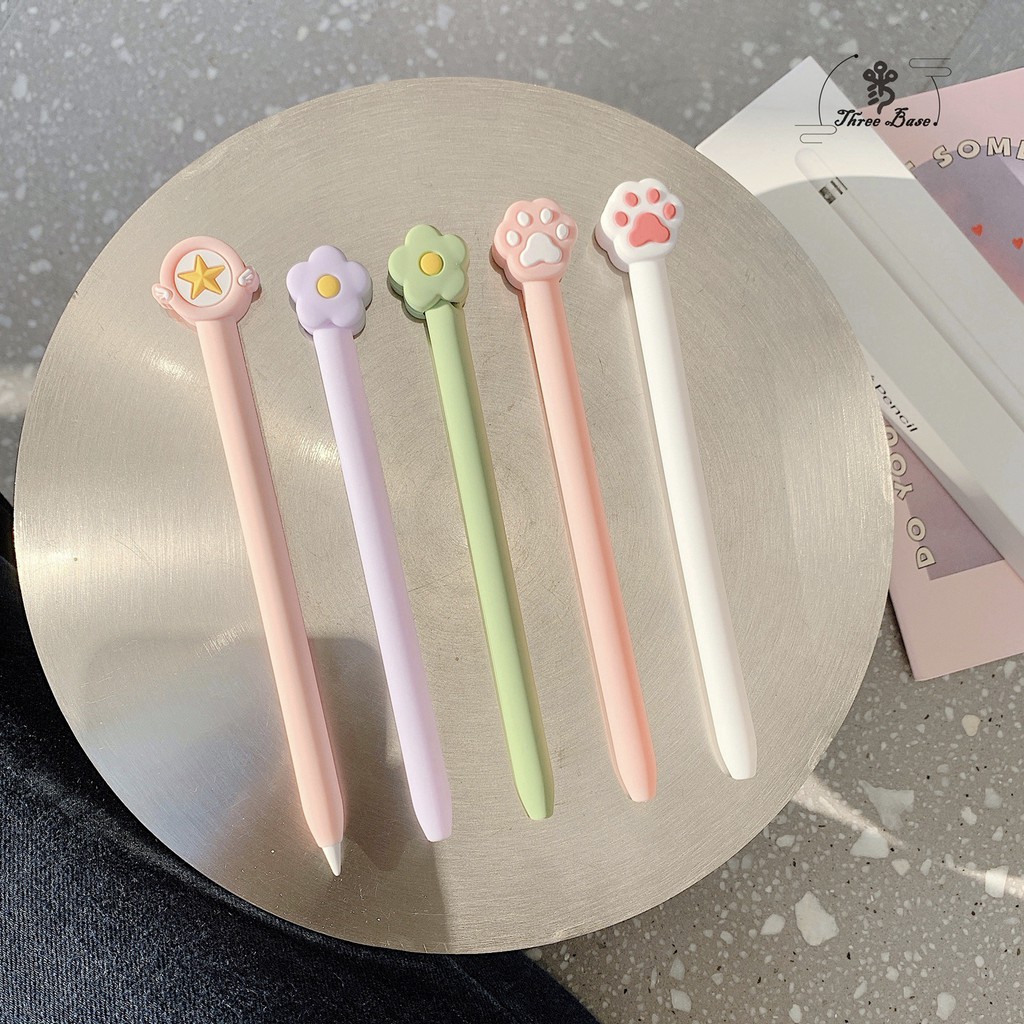 Ốp Silicon Bảo Vệ Bút Cảm Ứng Cho Apple Pencil Thế Hệ 1 2