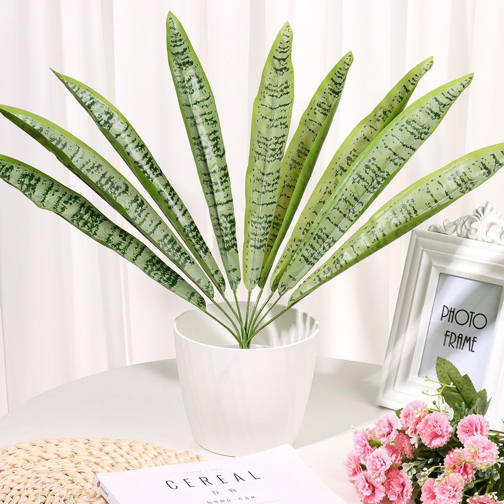 Chậu Cây Nhiệt Đới Nhân Tạo Để Bàn Trang Trí Nhà Cửa