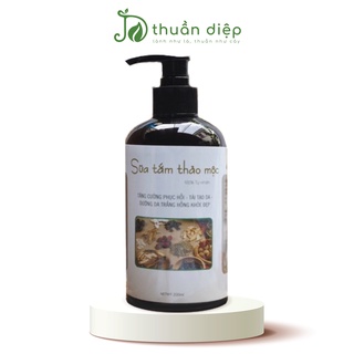Sữa tắm thảo mộc thiên nhiên làm sạch da dưỡng ẩm làm mềm da sáng da Thuần Diệp