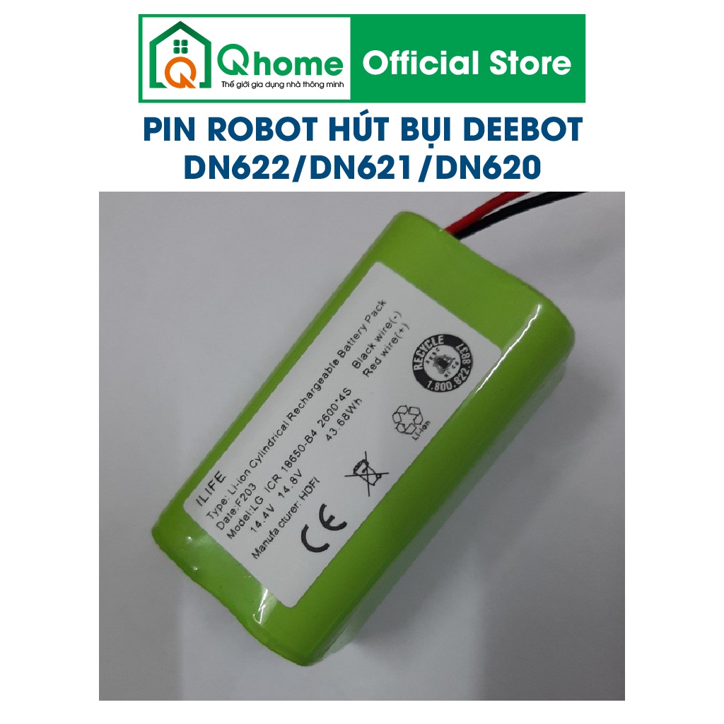 Pin robot hút bụi Ecovacs Deebot DN622/ DN621/ DN620