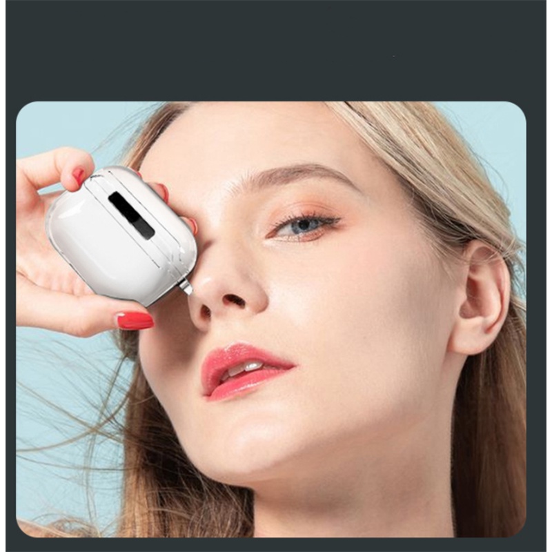 Vỏ bảo vệ hộp sạc bằng PC cứng trong suốt thích hợp cho tai nghe Airpods 3