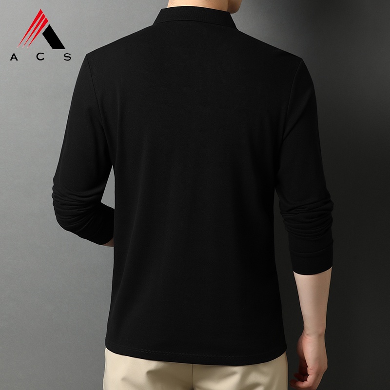 Áo polo Dài Tay Mùa Hè Hàng Mới Dành Cho Nam 6 Màu Lựa Chọn