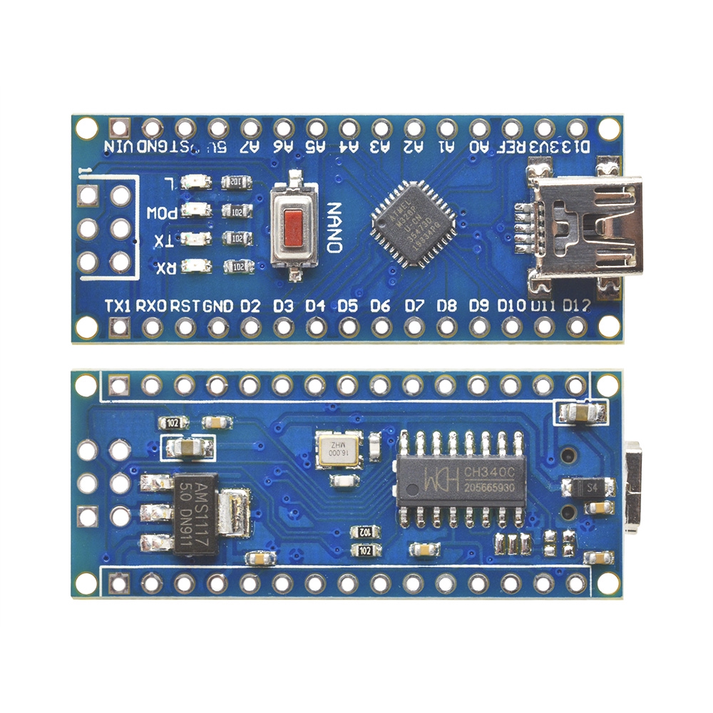 USB Nano V3.0 ATmega328 16M 5V Bộ vi điều khiển CH340G cho Arduino