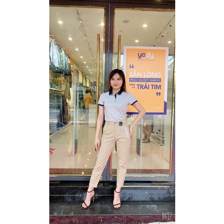 Áo Polo Nữ Cafe Phối Nẹp Thun Cotton Co Giãn, Thấm Hút Mồ Hôi, Thời Trang Công Sở - Mã: APN3700 | BigBuy360 - bigbuy360.vn