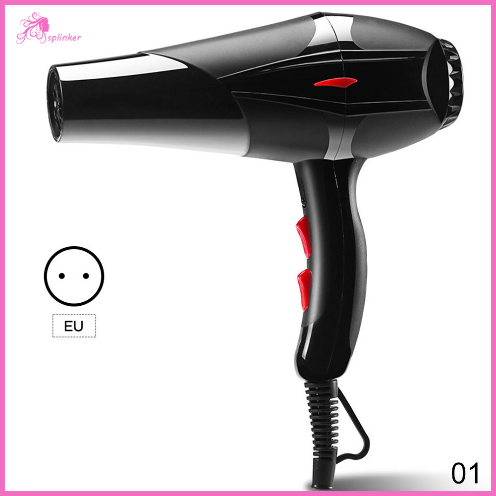 【Splinker】1PC Electric Hair Dryer Professional 2000 Strong Power Barber Salon Styling Tools Hot/Cold Adjustable Air Blow Dryer