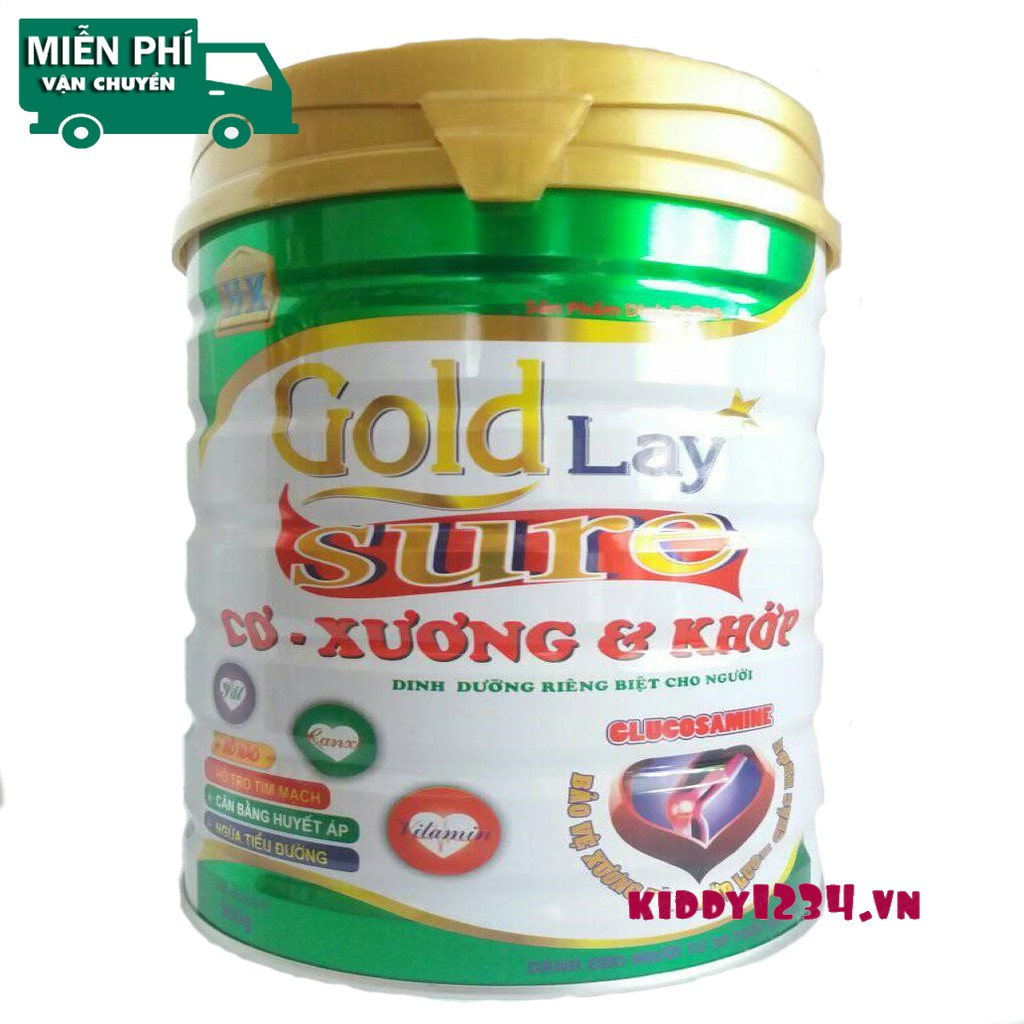 Sũa Goldlay Sure 900g dinh dưỡng chuyên biệt cho CƠ XƯƠNG KHỚP với Glucosamine (date mới)