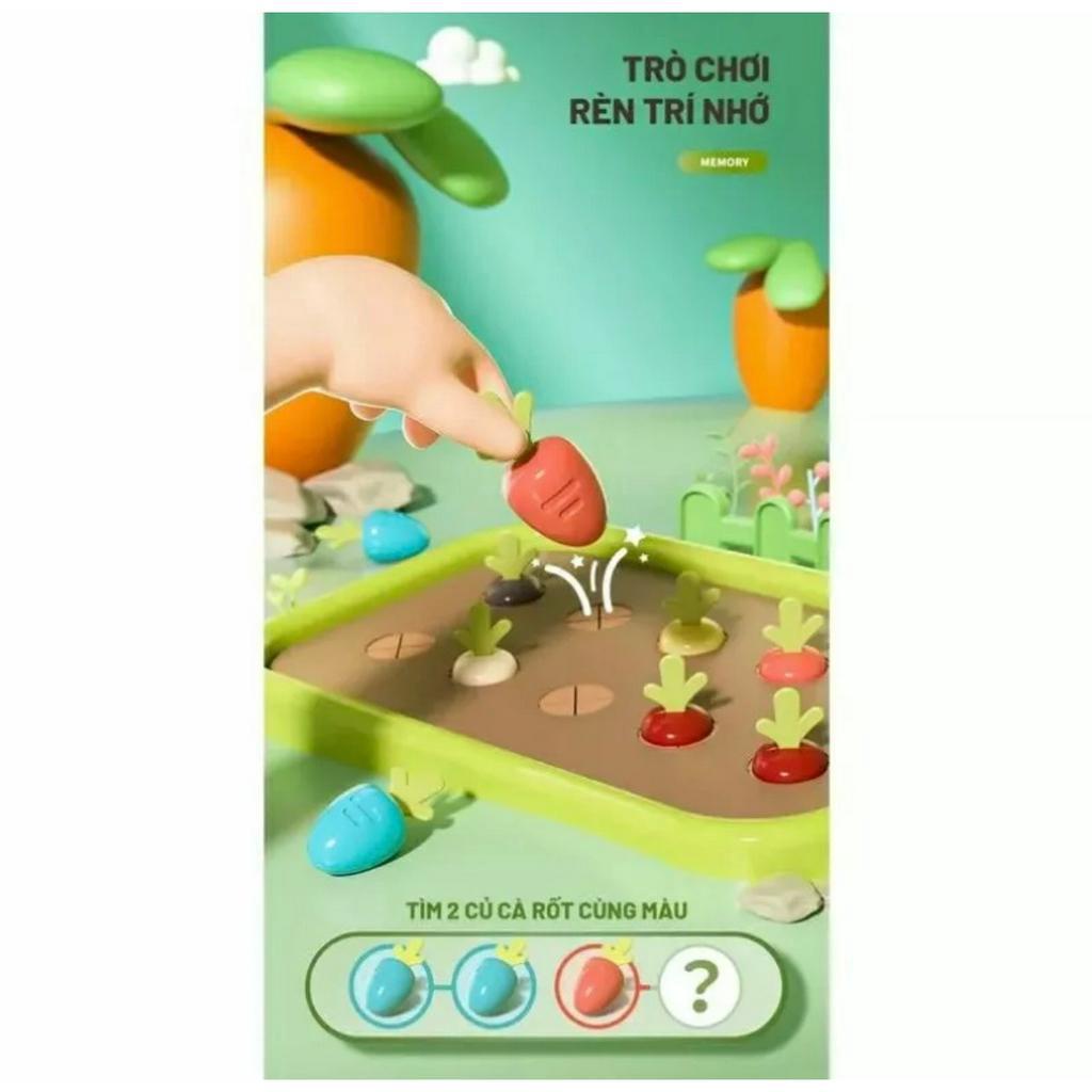 Đồ Chơi Nông Trại Vui Vẻ 4in1 Cho Bé Câu Cá, Đập Chuột, Trồng Cà Rốt, Bắt Sâu