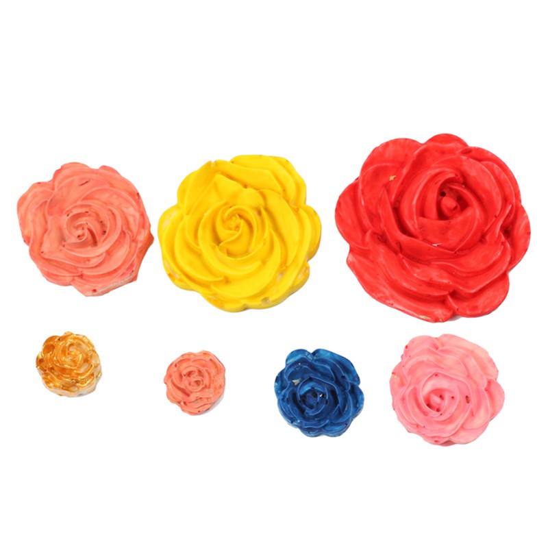 Khuôn Silicone Tạo Hình Hoa Hồng 3D Trang Trí Bánh