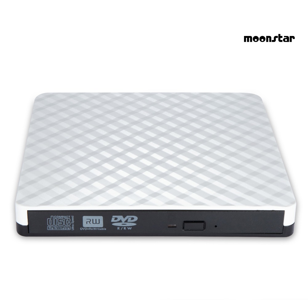 MO Rhombus External USB 3.0 High Speed Slim DVD Drive Reader Writer for Laptop PC