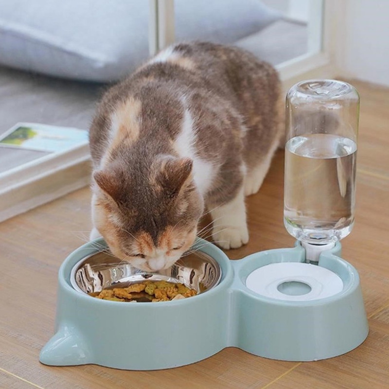 Bát đôi Lunapet BA01 đựng thức ăn và nước uống tự động cho chó mèo