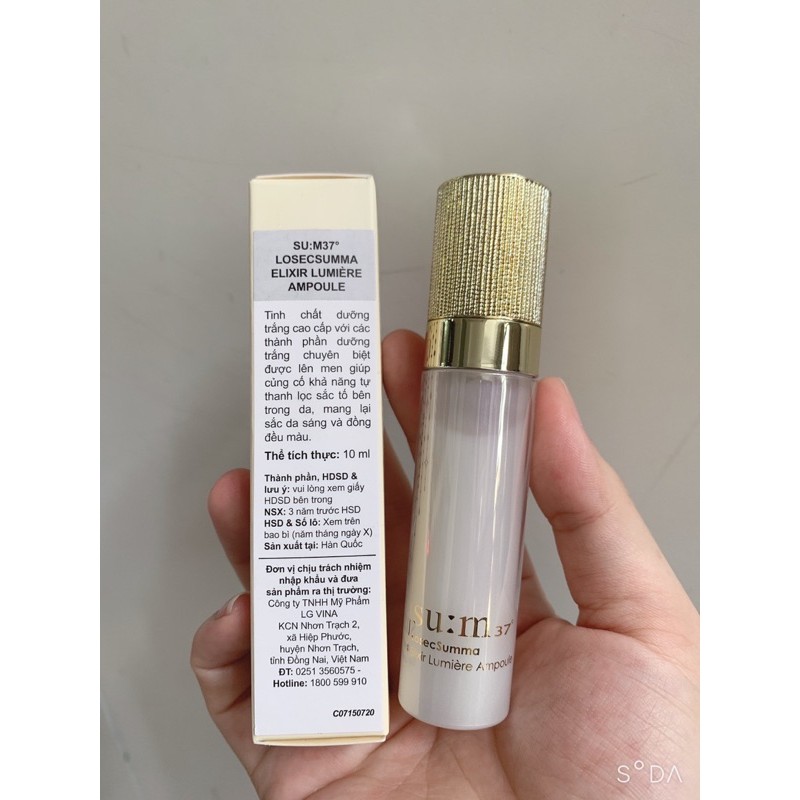 TINH CHẤT TRUYỀN TRẮNG SUM LOSEC SUMMA ELIXIR LUMIERE AMPOULE