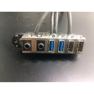 Cổng usb và audio phía trước máy đồng bộ HP DELL