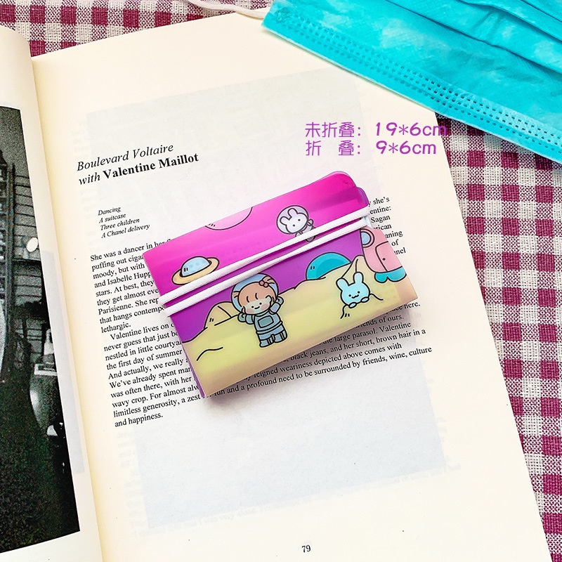 TAILI Túi đựng khẩu trang  in họa tiết hoạt hình dễ thương