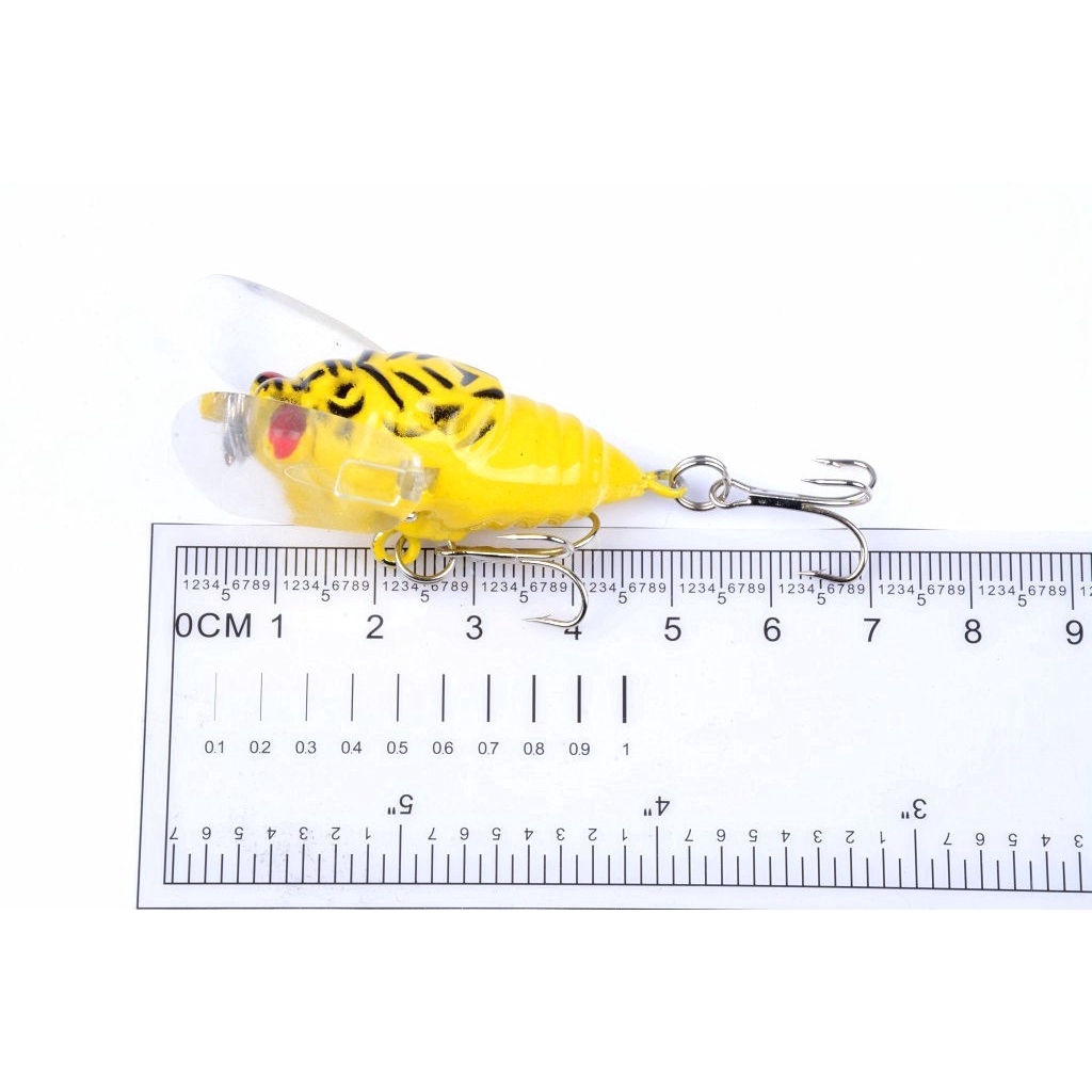 Mồi Câu Cá Giả Thiết Kế Hình Côn Trùng 4cm/6.4g
