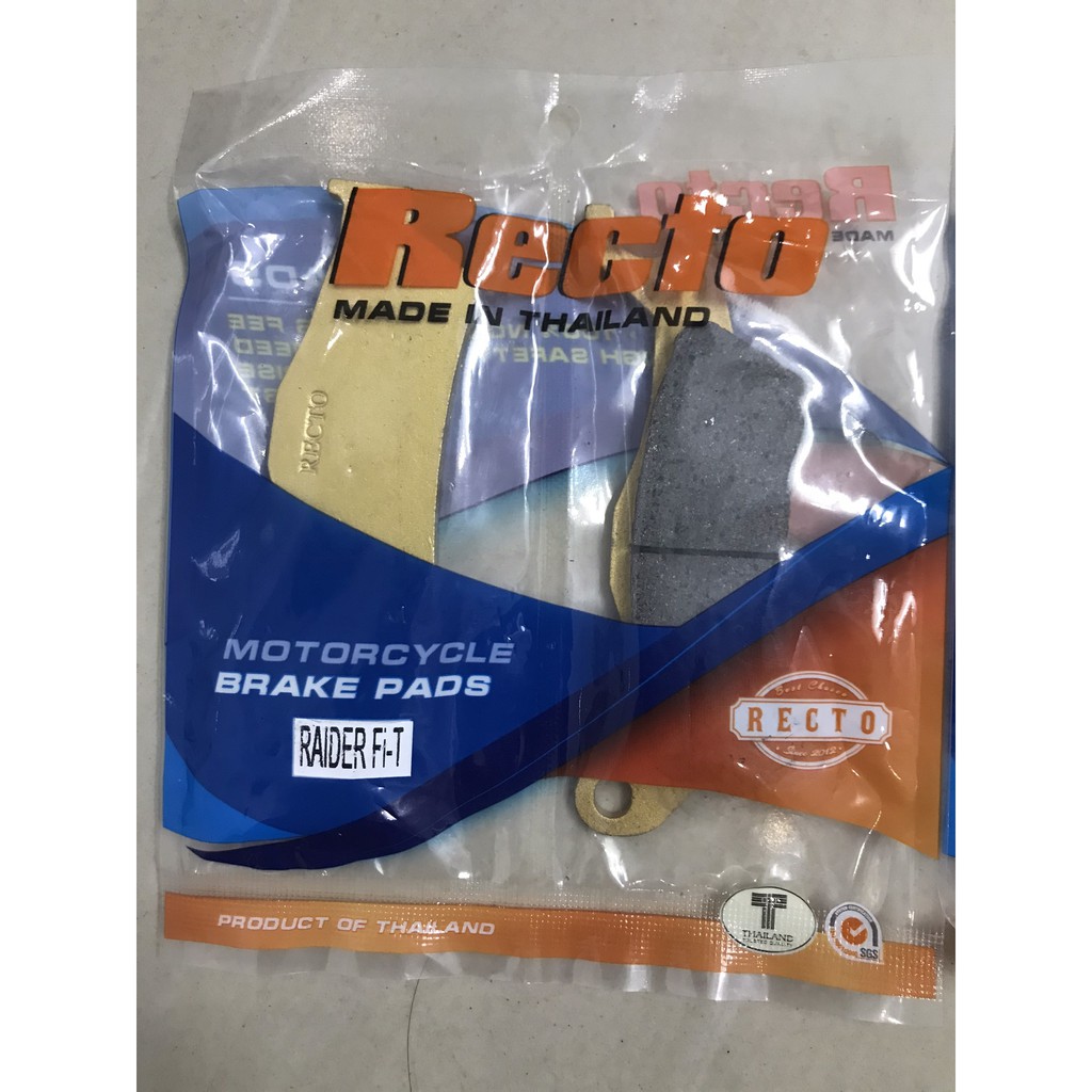 Bố thắng đĩa Recto trước cho Suzuky Satria, Raider FI (má phanh)