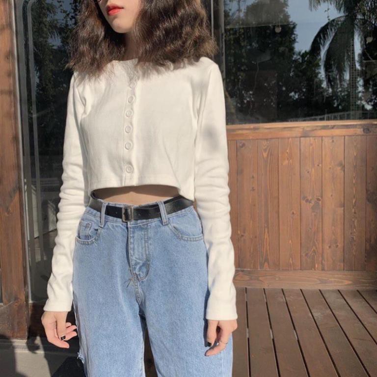 Áo Croptop YAN Tay Dài Nữ | BigBuy360 - bigbuy360.vn
