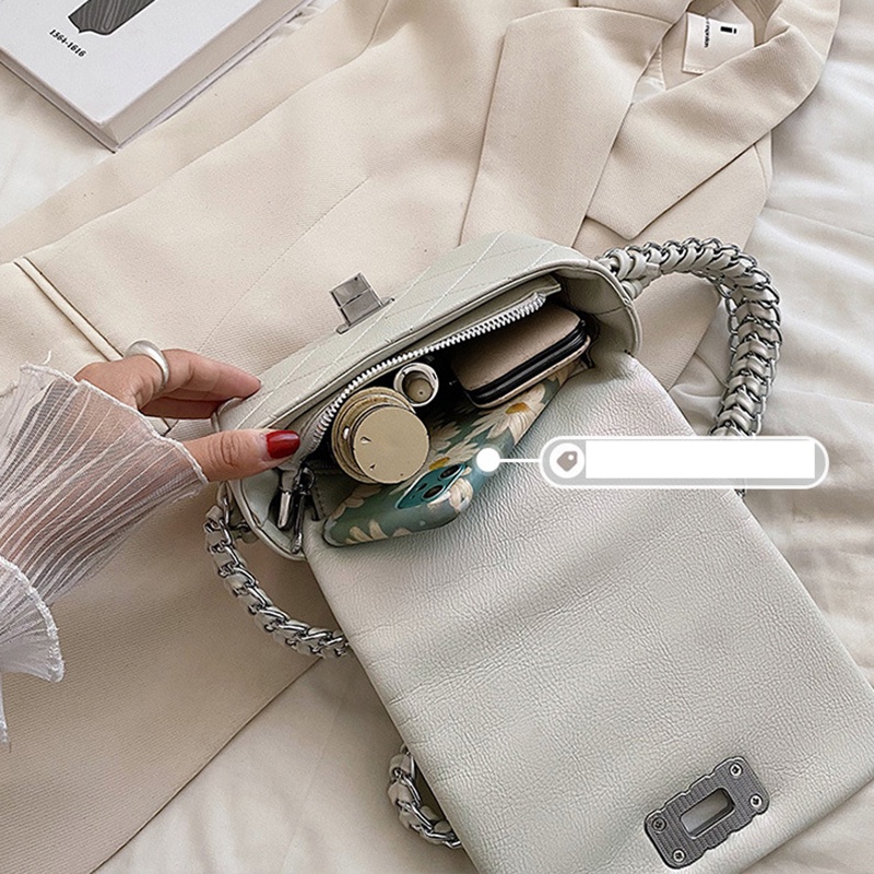 Túi đeo vai IELGY hình vuông cỡ nhỏ phong cách đường phố thời trang dành cho nữ