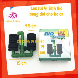 Lọc vi sinh Bio-Sponge PK002 lọc sủi bông đôi cho hồ cá cảnh