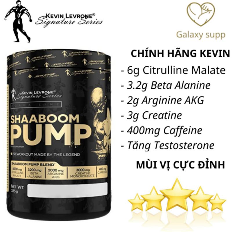 Kevin Levrone Shaaboom Pump Pre-workout Tăng Sức Mạnh Cực Đỉnh