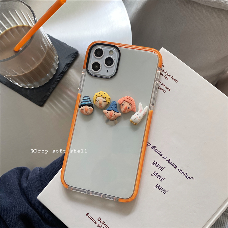 Ốp Điện Thoại Silicon Mềm Hình Búp Bê Đơn Giản Cho Iphone 12 11 7plus 8 Xr Xsmax | BigBuy360 - bigbuy360.vn