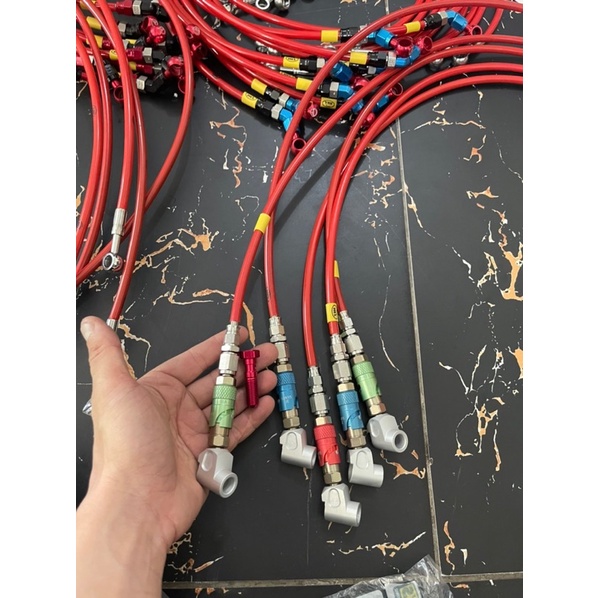 Dây dầu Hel bấm có ngắt dầu