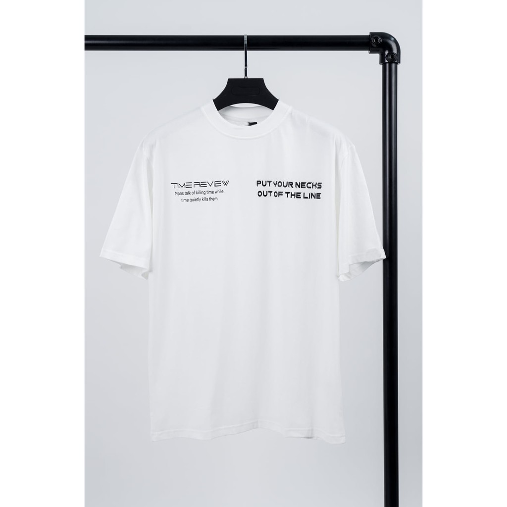 Aó thun tay lỡ phông form rộng dáng Unisex – Nemov. Vải cotton 100% dày, mềm, siêu mát in chữ TIMEREVIEW, NE012 | BigBuy360 - bigbuy360.vn