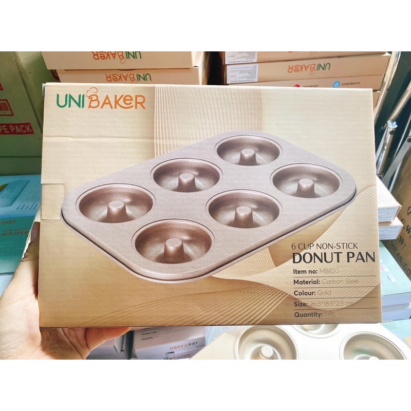 Khuôn Nướng 6 bánh Donut Unibaker