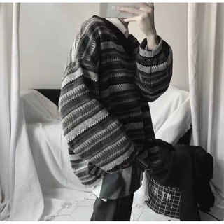 (A206) Áo len cổ tim form rộng