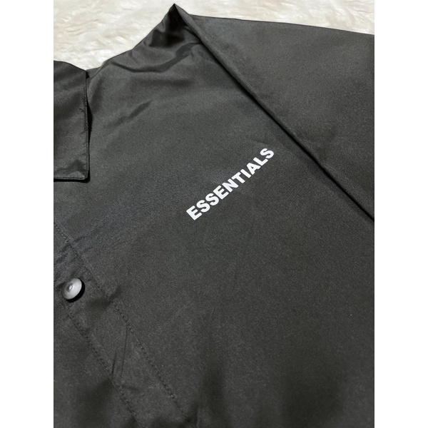 ÁO KHOÁC KAKI NÚT BẤM/ ÁO JACKET ĐEN IN HÌNH ESS.ENTIALS.FREESHIP,LOCAL BRAND HÀNG VNXK 2 LỚP CHÓNG NẮNG,1993CLOTHINGG