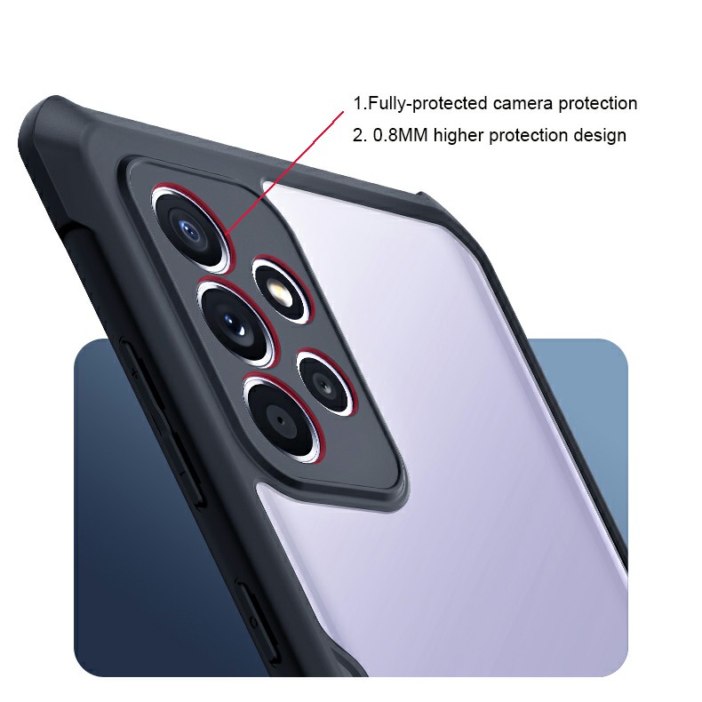 Ốp lưng Samsung A72 / A72 5G Hiệu XUNDD lưng trong viền màu cao cấp bảo vệ toàn diện