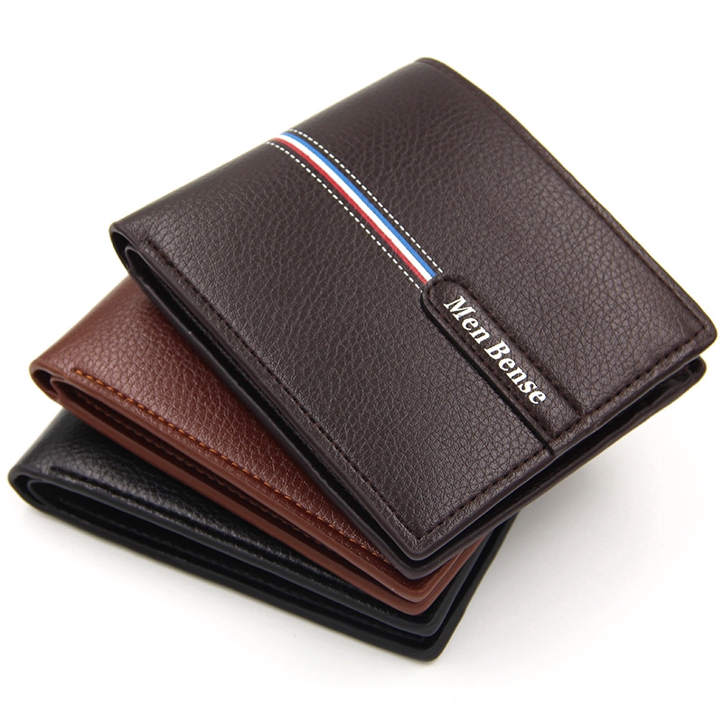 VERSDO Men's Leather Wallets Short Soft PU Leather Wallets