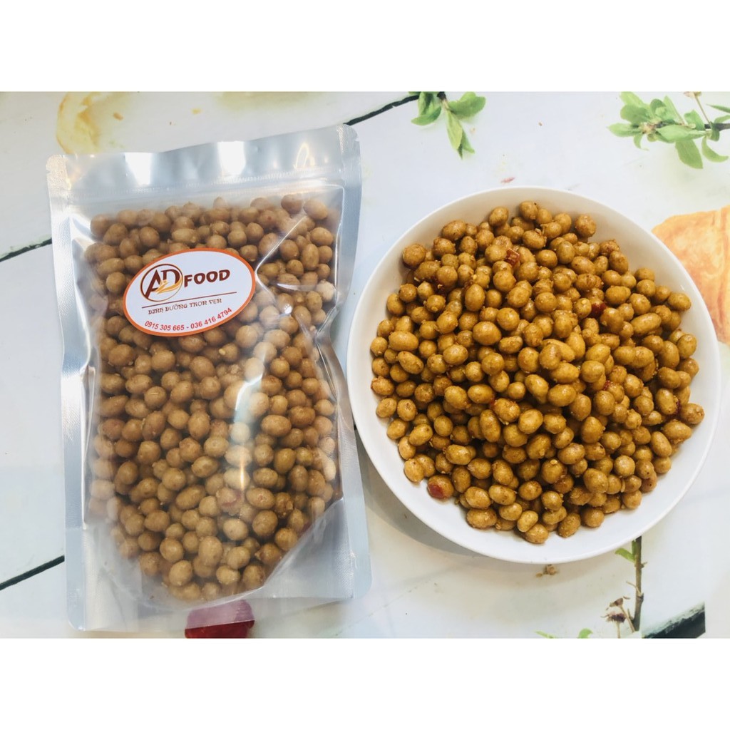 500g đậu phộng da cá sấy bơ tỏi giòn ngon