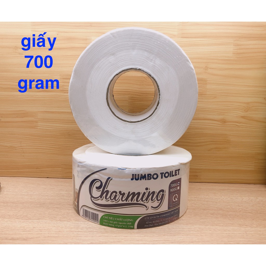 giấy vệ sinh cuộn lớn 700 gram