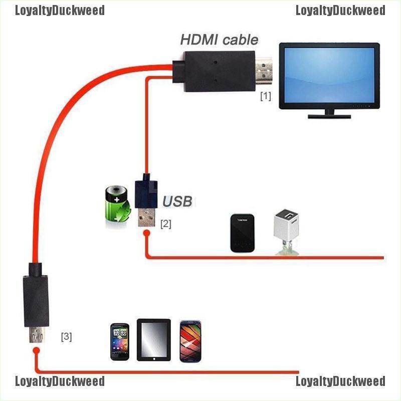 Cáp chuyển đổi micro usb sang hdmi 1080p hd kết nối tivi với điện thoại Android Samsung