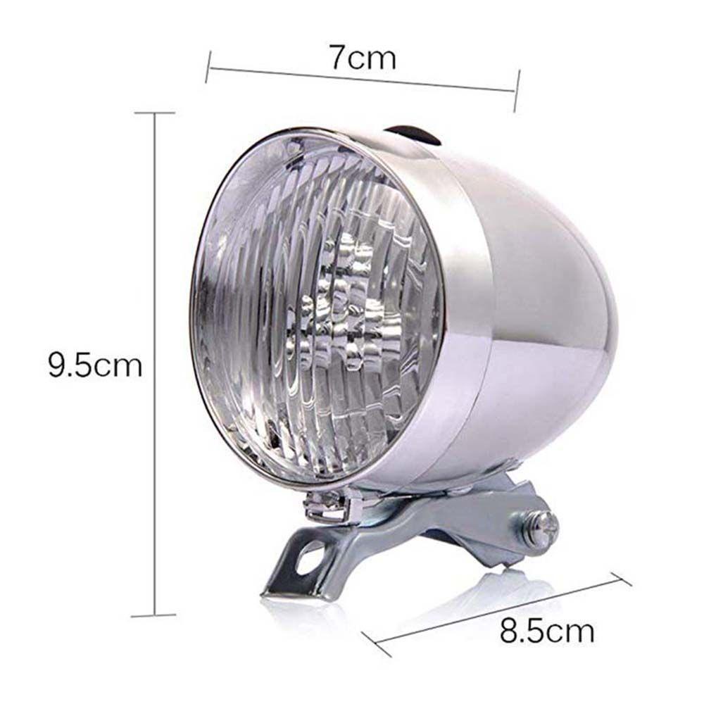 Đèn Chiếu Sáng Chất Lượng Cao Dành Cho Xe Đạp DANILO|Đèn LED 3 Bóng Gắn Phía Trước Xe Đạp Cổ Điển