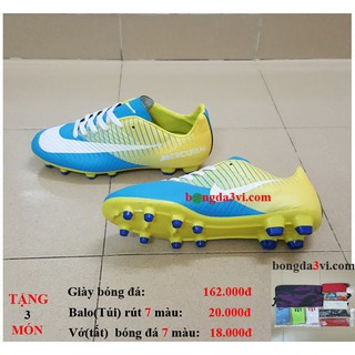 giày bóng đá , đá bóng MERCURIAL ( tặng + balo(túi) rút + vớ(tất) )