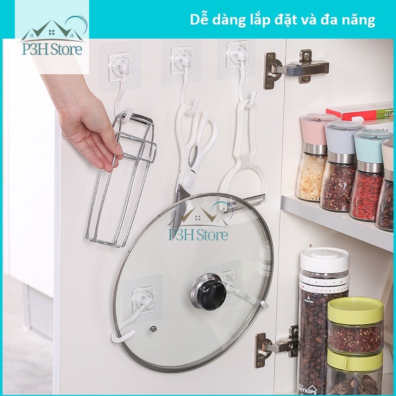 Set 2 móc treo Lock&amp;Lock Omni Hook dán tường xoay 360 độ VOH130-CW70