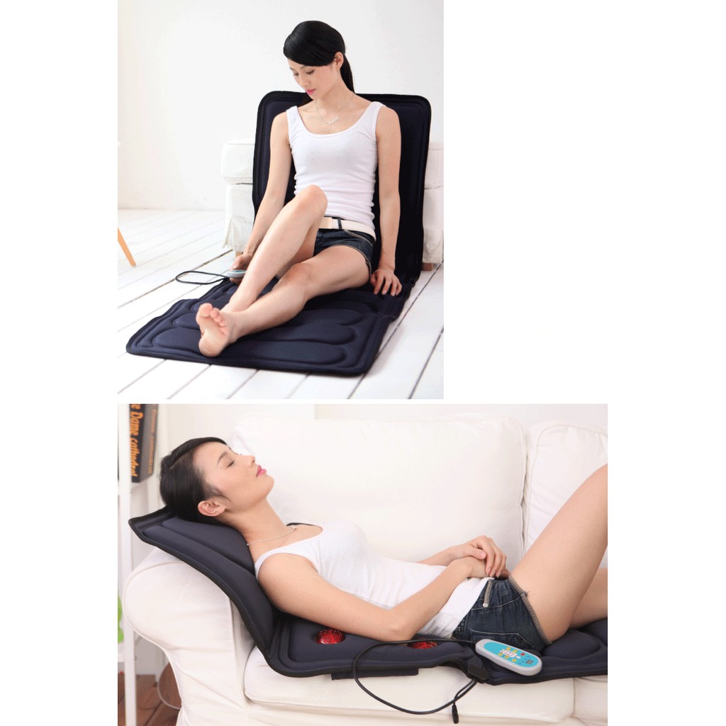 Nệm (đệm) massage toàn thân đèn hồng ngoại cao cấp JB-618A Nệm massage toàn thân có hồng ngoại lưu thông khí huyết