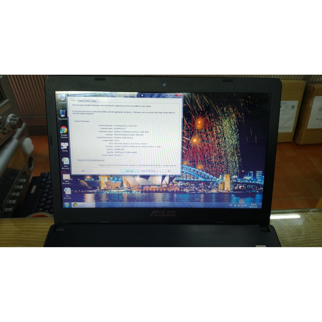 Laptop ASUS x401a dòng ultrabook thời trang máy siêu mỏng chip core i3 RAM 2GB ổ 500 | BigBuy360 - bigbuy360.vn