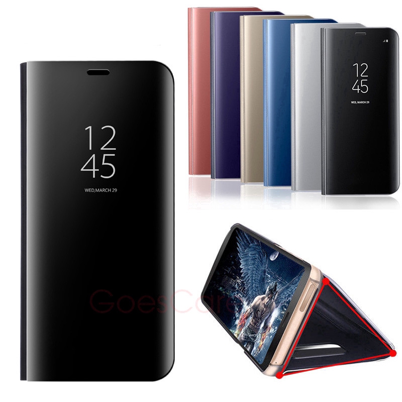 Bao da điện thoại nắp gập thông minh tráng gương trong suốt cho OPPO Reno / F11 Pro / A9/ R19 | BigBuy360 - bigbuy360.vn