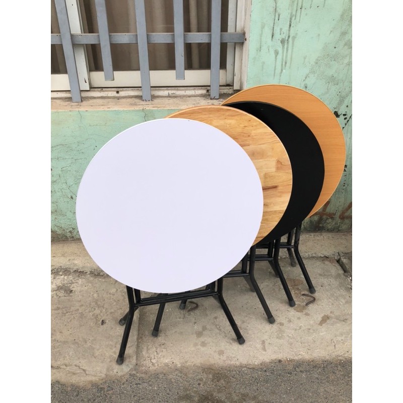 Bàn gấp tròn  phi 60 chân cao 71cm tiện dụng bền đẹp (bảo hành 12 tháng lỗi 1 đổi 1)