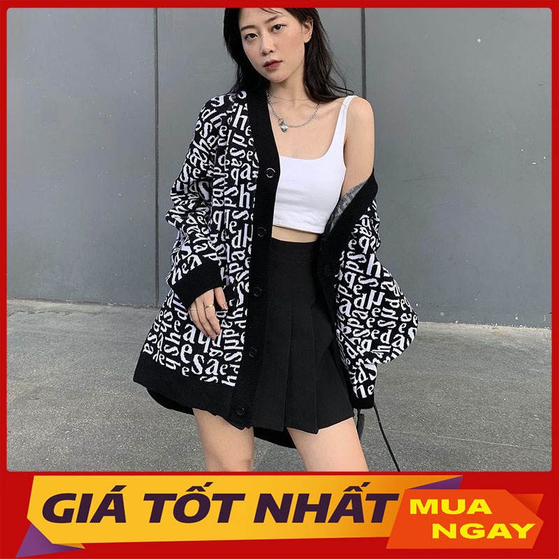 Áo Khoác Cardigan Chữ Len Dày M028 ( Ảnh Thật )