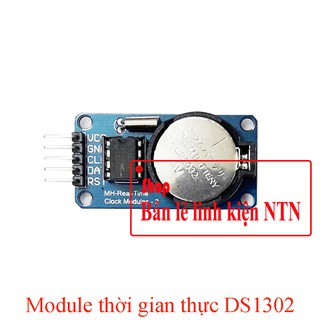 Mô-đun đồng hồ đo thời gian thực DS1302 có pin RTC cho Arduino AVR ARM