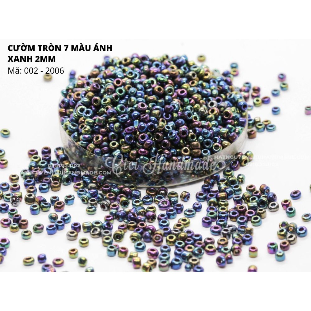 Cườm tròn siêu nhỏ 1.5mm 2mm gói nguyên 450g Cici Handmade chuyên hạt đá hạt cườm hạt đá trang sức tự làm phụ kiện DIY