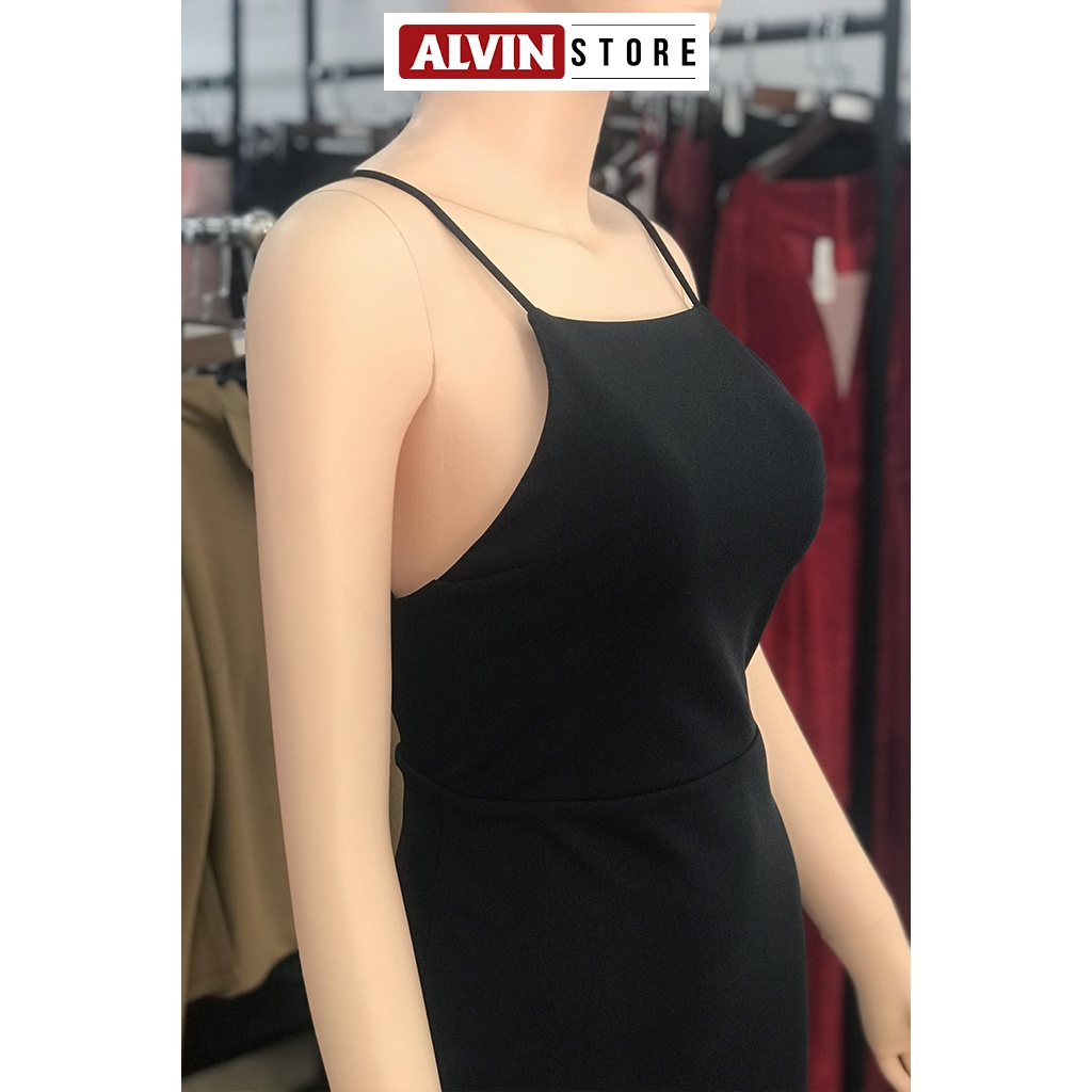 Đầm Dự Tiệc Ôm Body Thiết Kế Cổ Yếm Sang Trọng Tôn Dáng Như Ngọc Trinh Alvin Store 0183