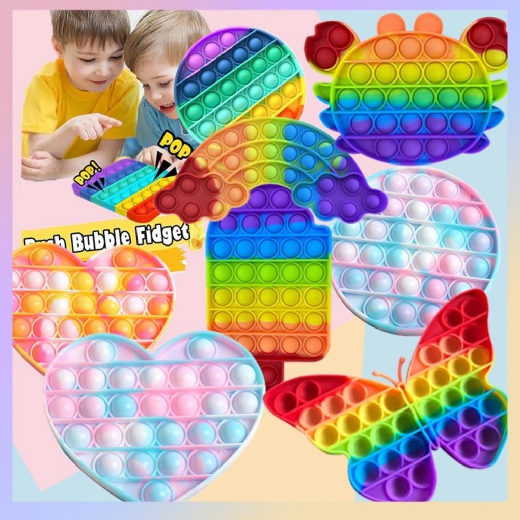 Popit - Đồ chơi giải trí nhấn, bóp bong bóng giải tỏa căng thẳng Pop it
