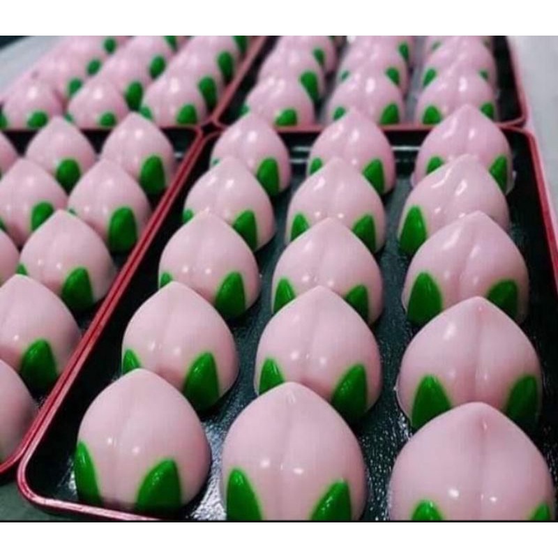 Khuôn nhựa làm thạch rau câu, bánh bao hình 9 trái đào