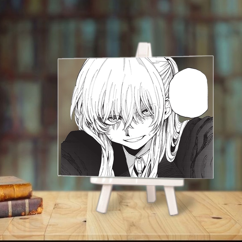 Tranh kính That Girl Is Not Just Cute BẠN GÁI TÔI KHÔNG CHỈ DỄ THƯƠNG anime chibi góc học tập giá gỗ