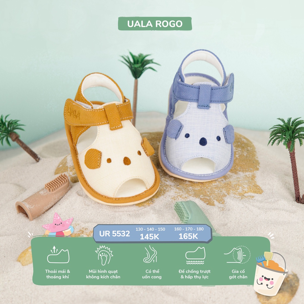 GIÀY TẬP ĐI UALA ROGO SIÊU MỀM NHẸ HÌNH CÚN CON UR 5532